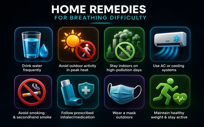 Home Remedies for Breathing Difficulty and shortness of breath