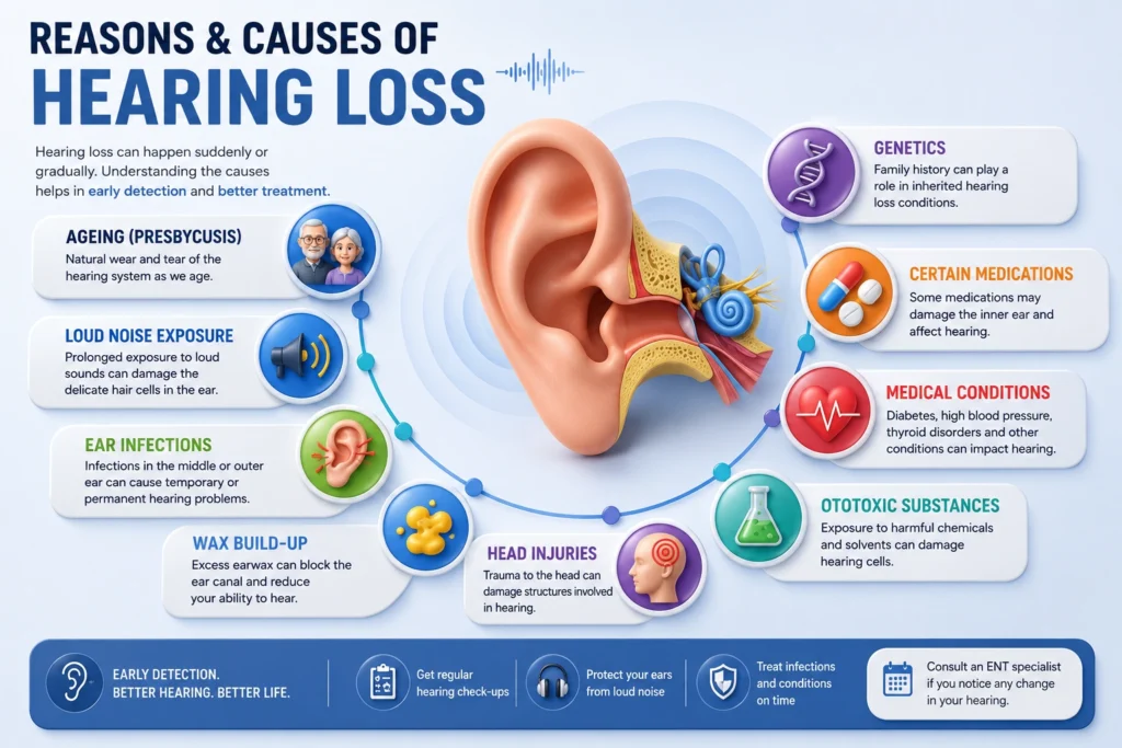 Reasons & Causes of Hearing Loss